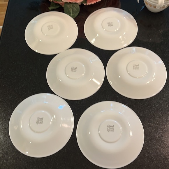 Flat Cup & Saucer Set Butterfly Gold (Corelle) by CORNING - Set of 6 - Picture 8 of 8